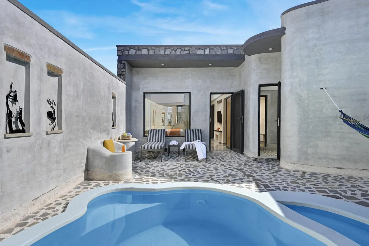 J Wild Resort Jawai private pool villa courtyard and plunge pool